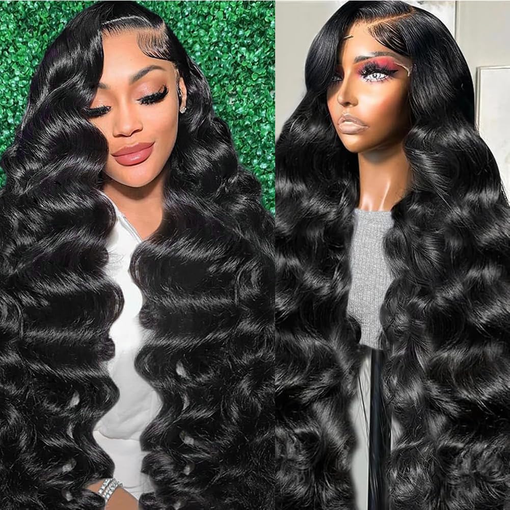 Tasumla 30 inch body wave lace front wig for natural movement.