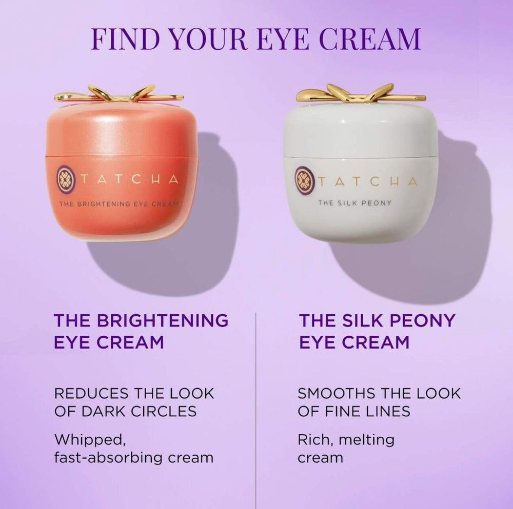 Final look shows refreshed under-eye area after TATCHA application.