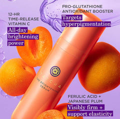 TATCHA Brightening Serum applied on hand indicating lightweight absorption
