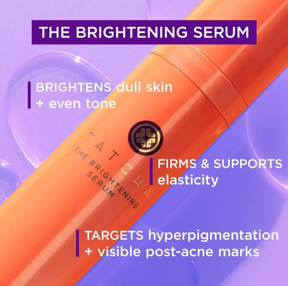 TATCHA Brightening Serum texture swirl illustrating smooth application