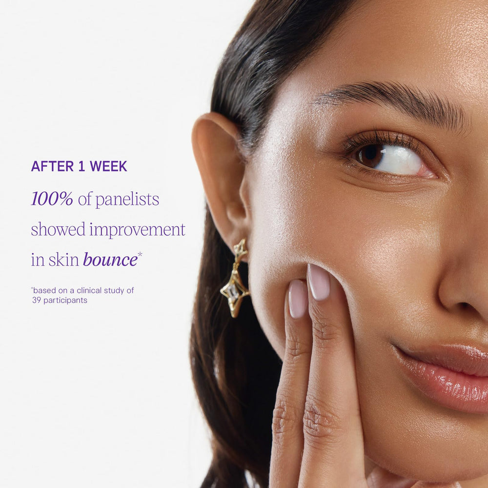 TATCHA Dewy Milk Moisturizer on palm demonstrates fast absorption for smooth skin