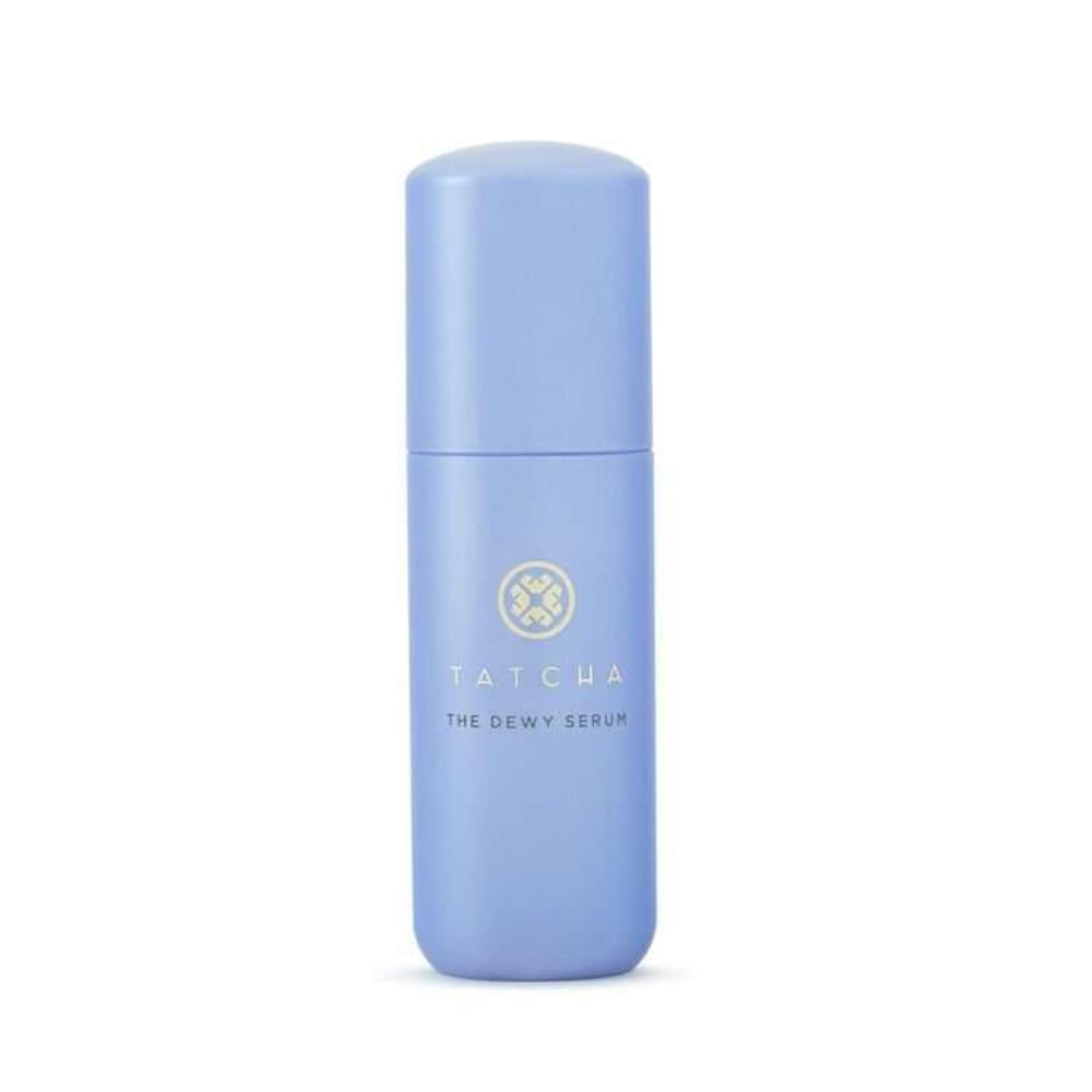 Tatcha The Dewy Serum bottle pour for precise hydration.