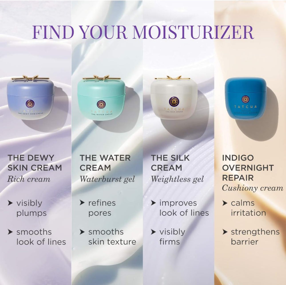 TATCHA morning routine with Dewy Skin Cream and sunscreen for radiant days