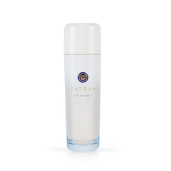 TATCHA The Essence bottle closeup showing a clear serum for smooth, hydrated skin.