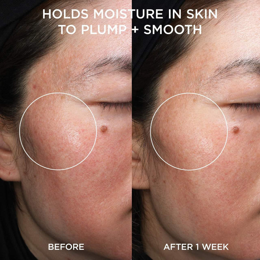 TATCHA The Essence green tea leaves emphasize Hadasei-3 ingredients.