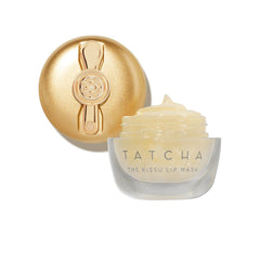 TATCHA Kissu Gold Leaf Lip Mask packshot with shimmering lip glaze for hydration
