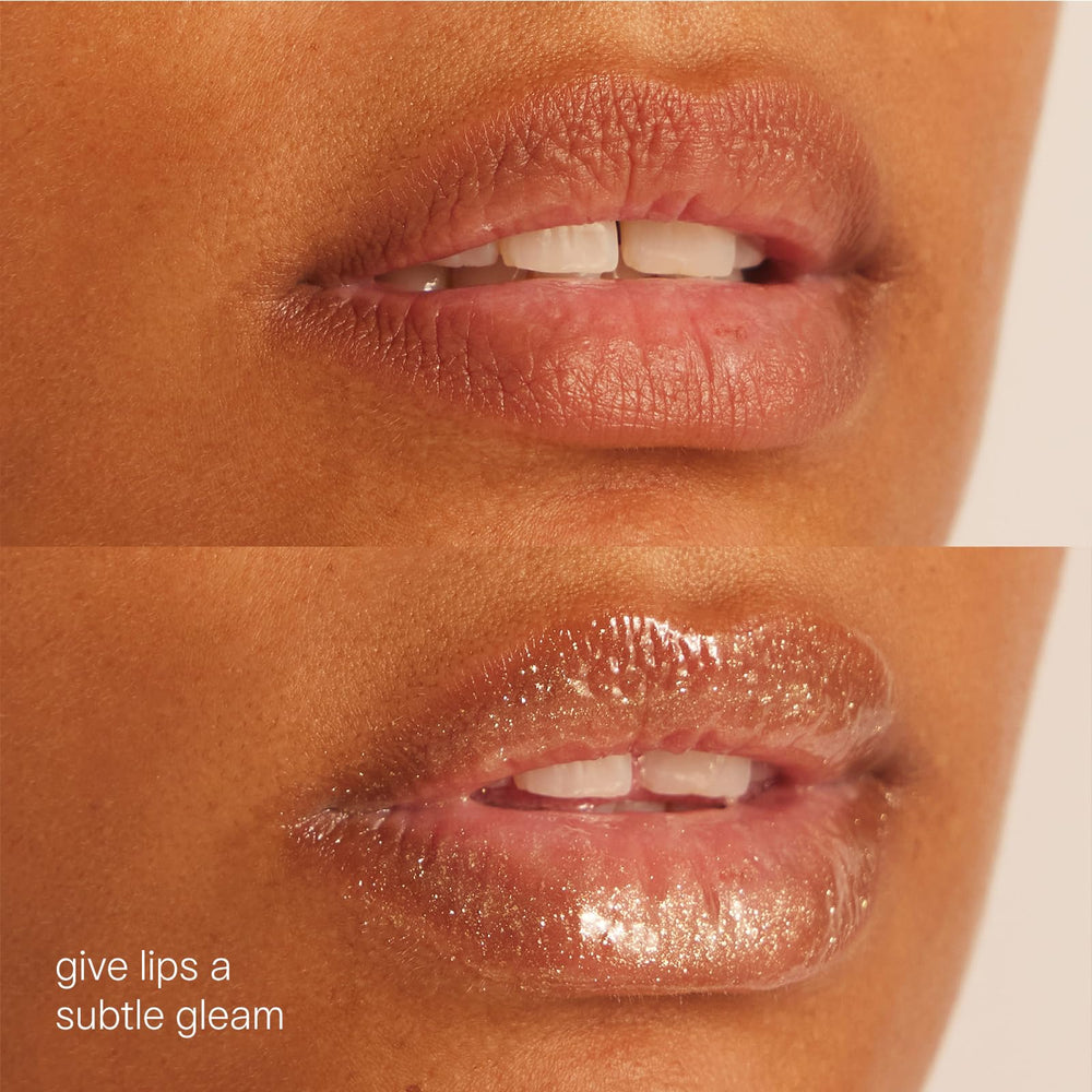TATCHA Kissu Gold Leaf Lip Mask texture close-up emphasizing moisture-sealing formula