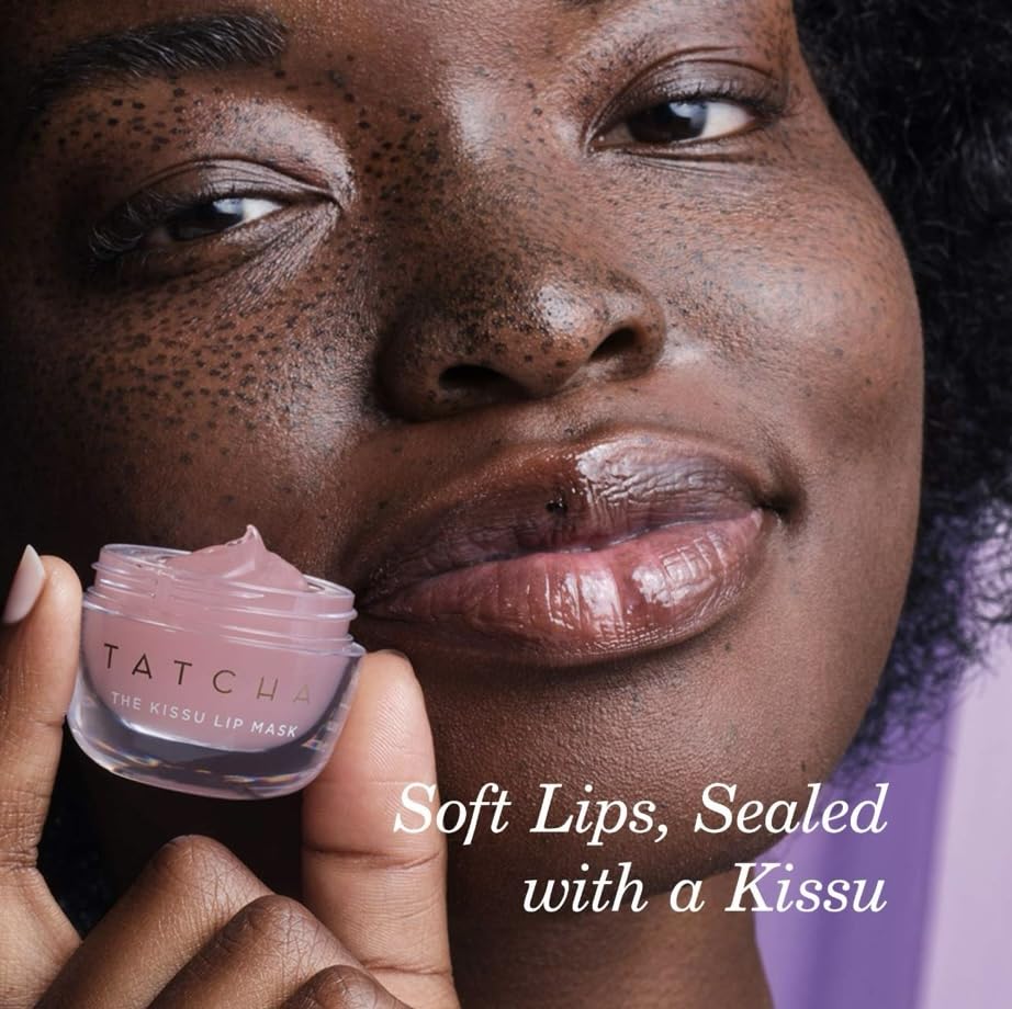 TATCHA Kissu Lip Mask locks in moisture on parched lips.
