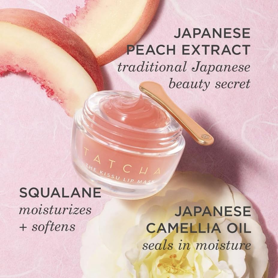 TATCHA Kissu Lip Mask nonsticky jelly for comfortable wear.