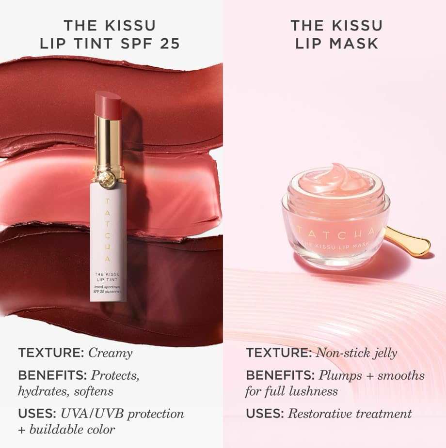TATCHA Kissu Lip Mask packaging ready for gifting.