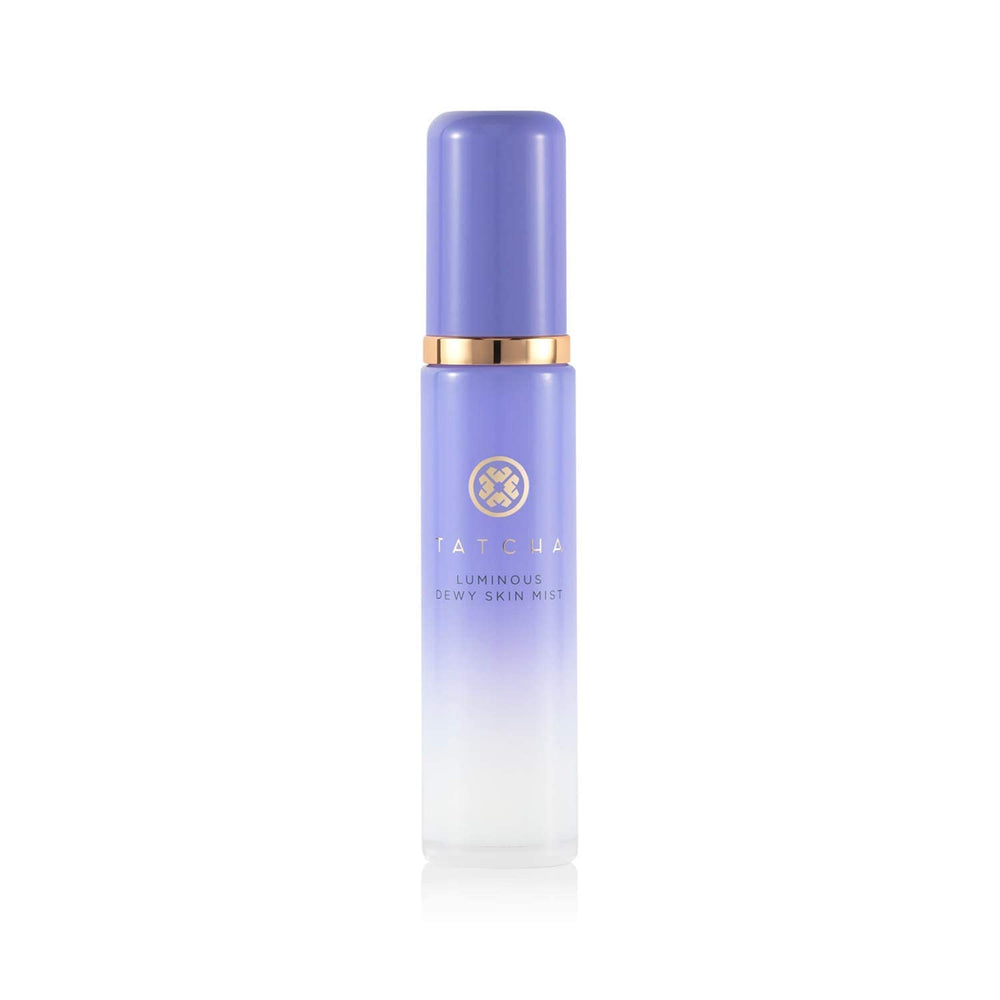 Tatcha Luminous Dewy Skin Mist bottle showcases hydrating glow.