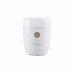 Tatcha Rice Polish Classic jar open for daily exfoliation and smoother skin.