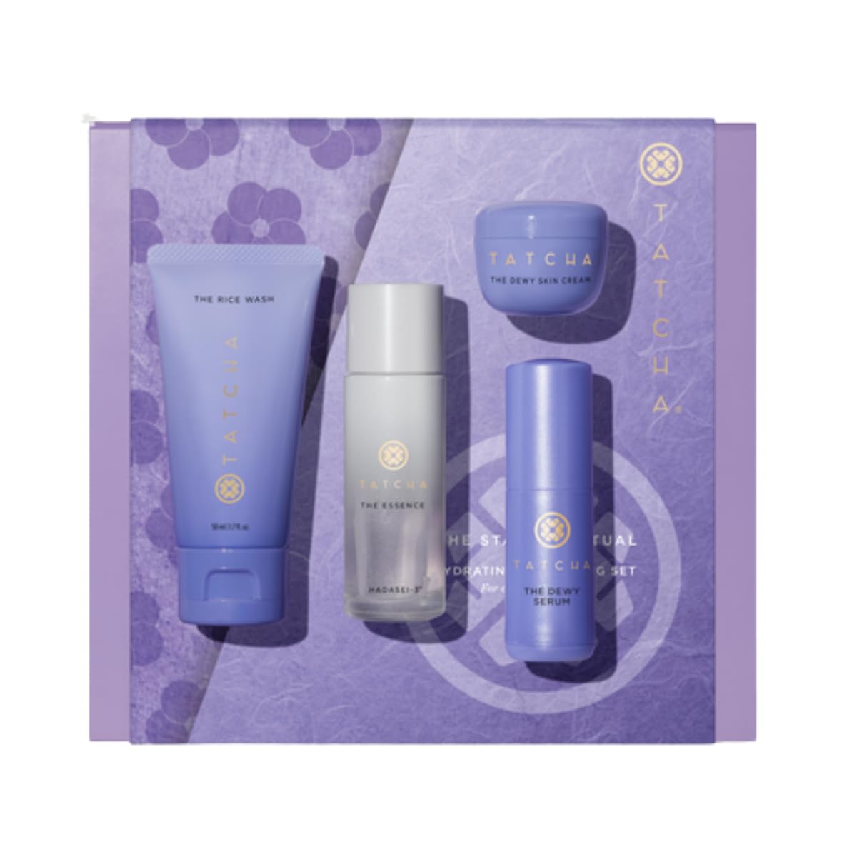 Tatcha Rice Wash foam bottle for cleansing and hydration.