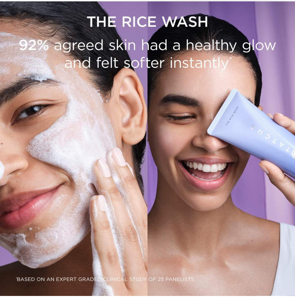 TATCHA Rice Wash Japanese rice powder image, softens skin and boosts luminosity.