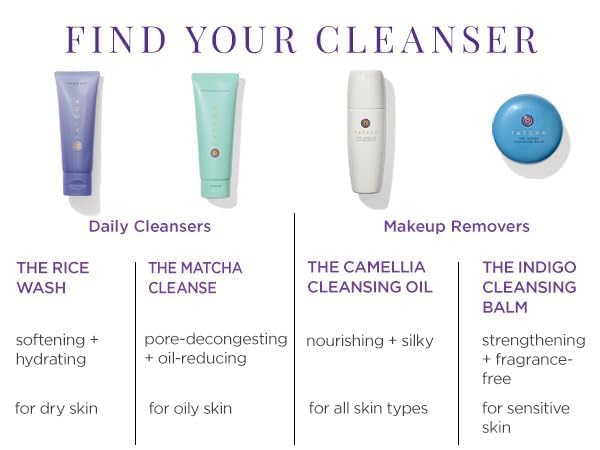 TATCHA Rice Wash soft skin glow after use.