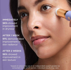 TATCHA The Serum Stick creates a dewy glow over makeup for seamless blending.