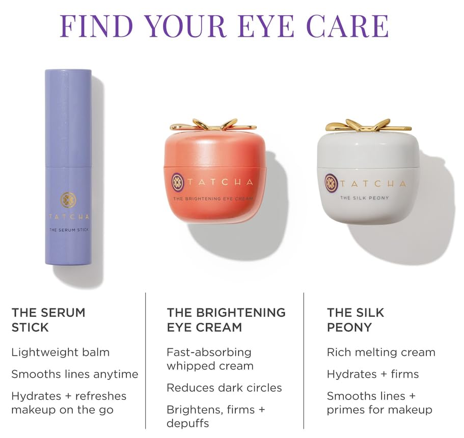 TATCHA The Serum Stick softens dehydrated skin across problem areas with a smooth glide.