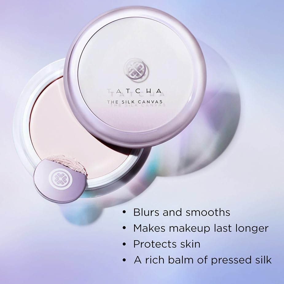 Tatcha Silk Canvas applied on skin yields a refined base for better foundation.