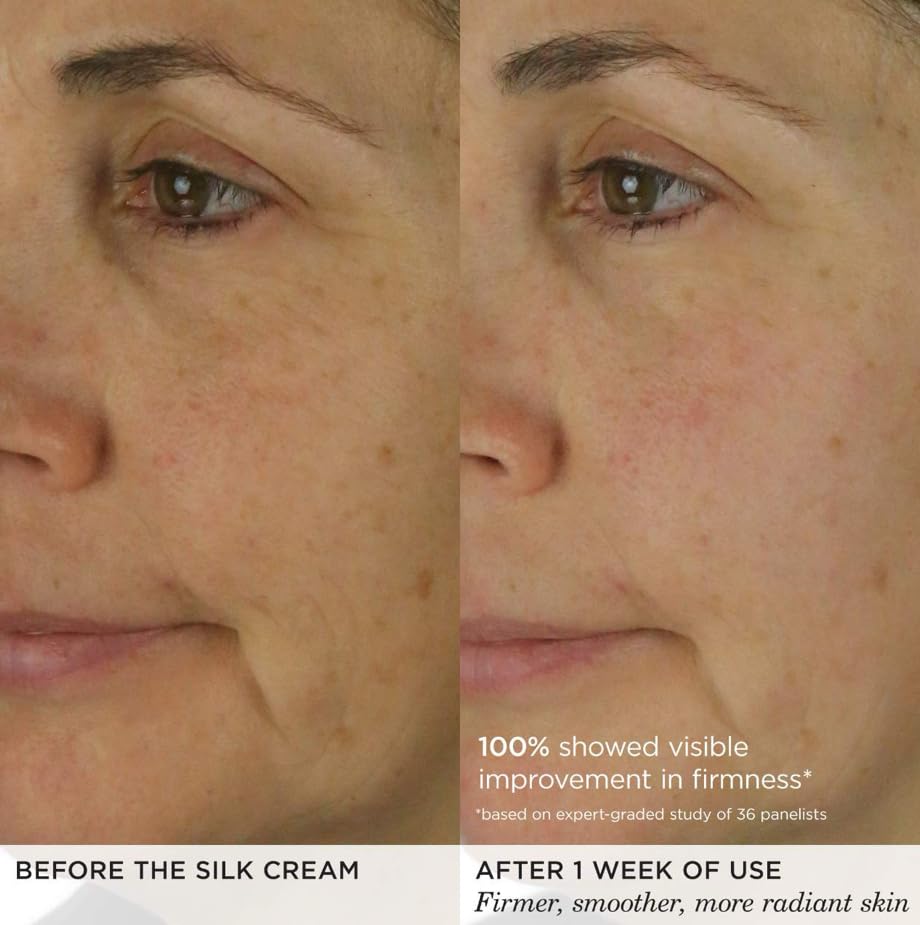 TATCHA Silk Cream application shot shows smooth, even spread.