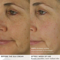 TATCHA Silk Cream application shot shows smooth, even spread.
