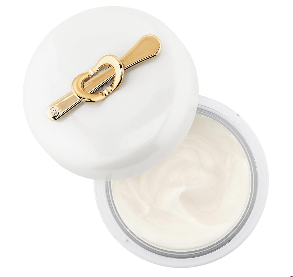 TATCHA Silk Cream bottle with pump highlighting hydration veil.
