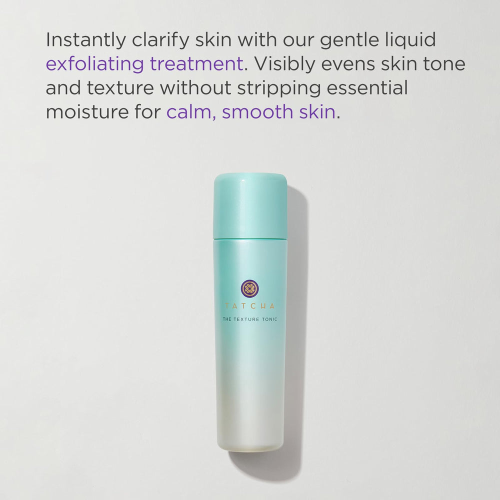 Close-up of Texture Tonic liquid texture highlighting a lightweight, skin-friendly formula.