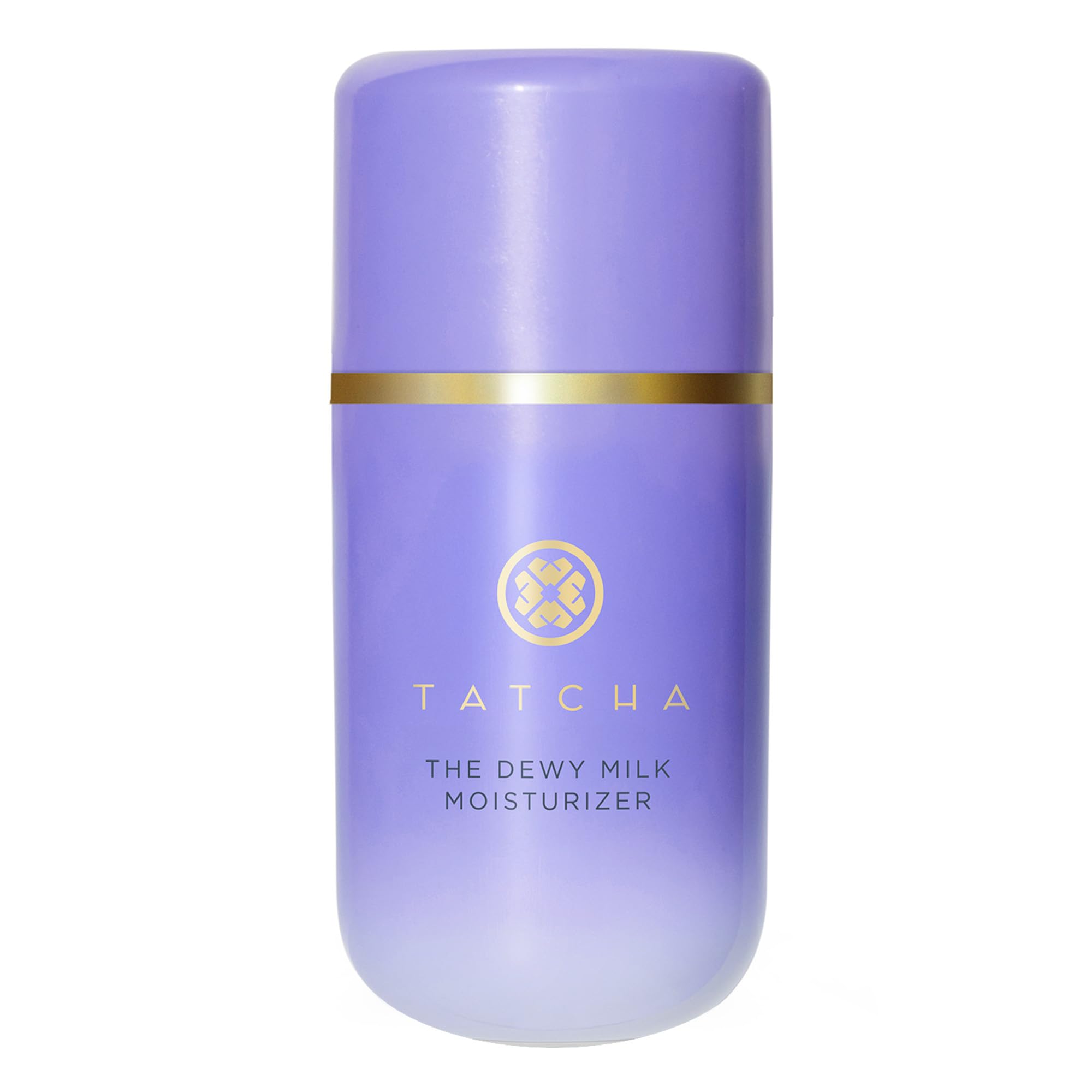 Tatcha The Dewy Milk Moisturizer bottle pour for lightweight hydration and balanced shine.