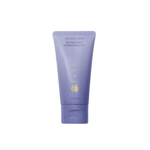 TATCHA The Rice Wash tamaño viaje, empaque compacto para cuidado diario suave.