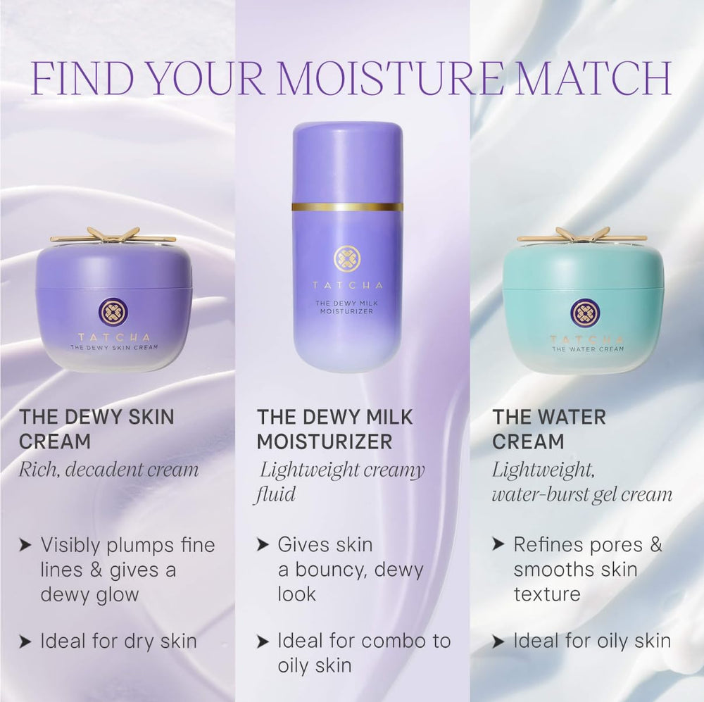 TATCHA Water Cream for balanced hydration and clarity