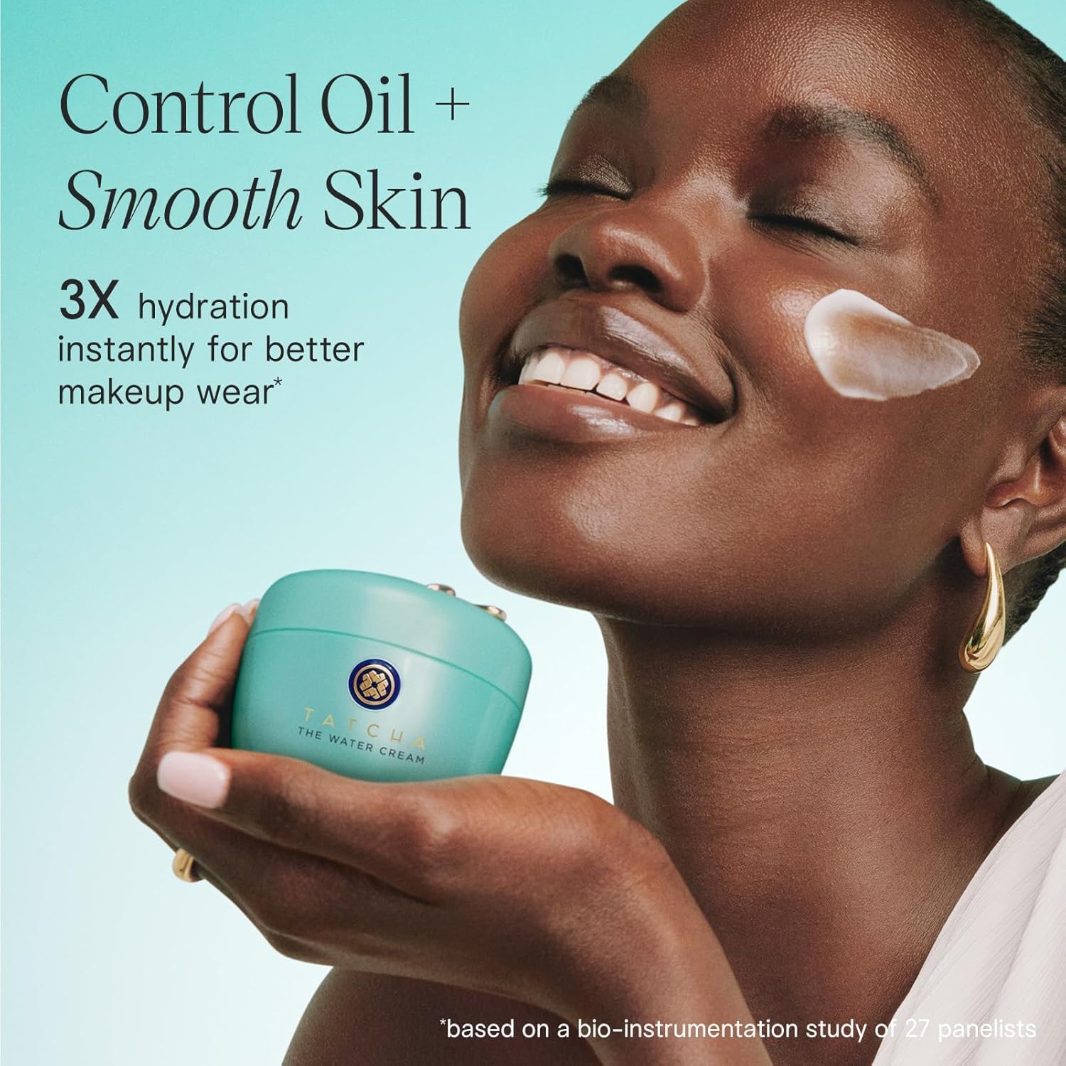 TATCHA Water Cream featuring leopard lily for oil balance