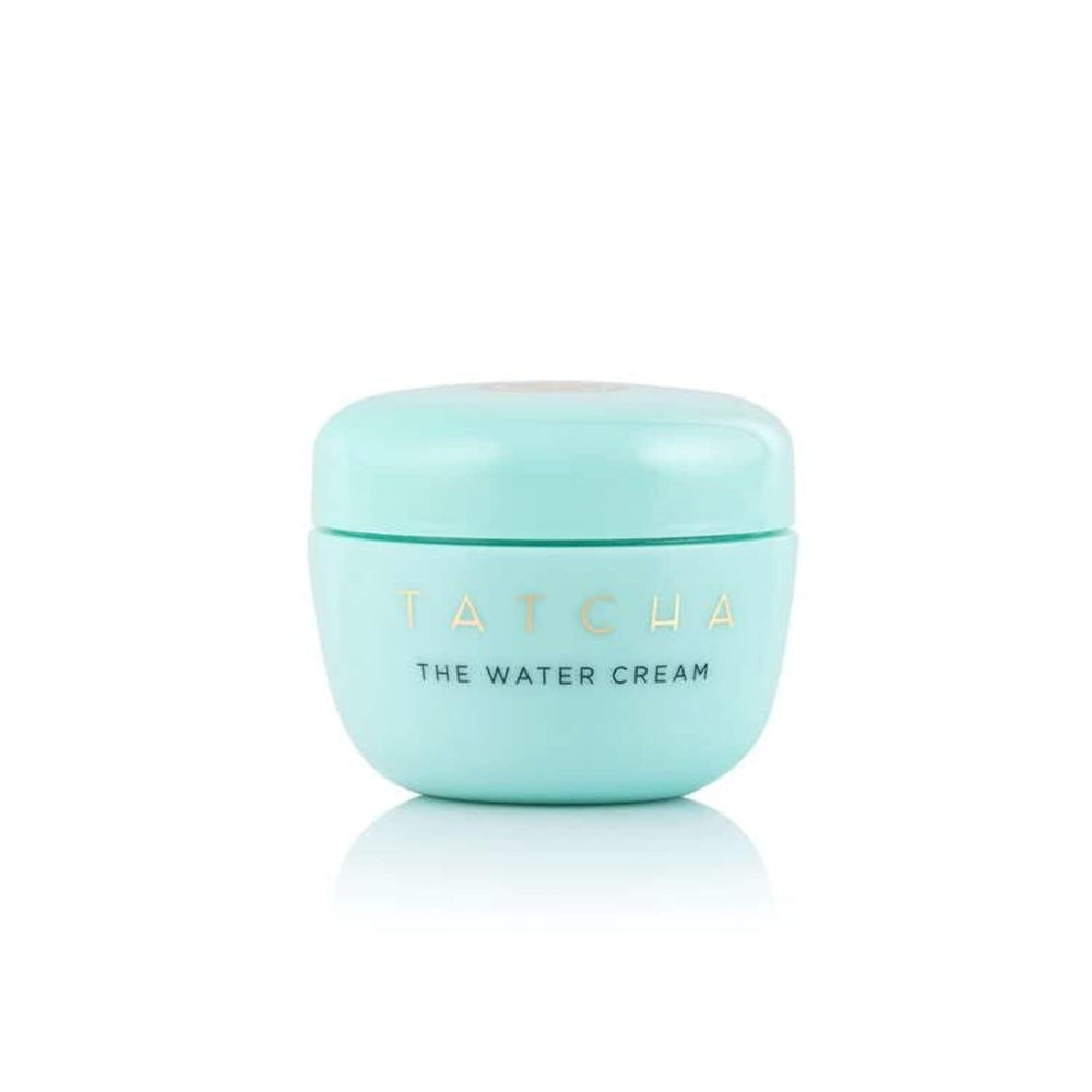 TATCHA Water Cream travel-size bottle ready for on-the-go hydration