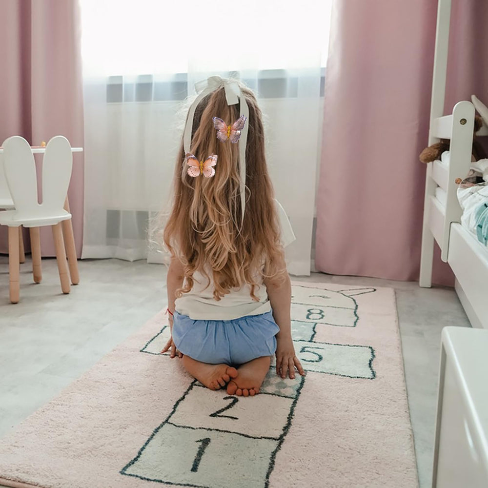 Tatibana kids and adults wearing butterfly clips for playful looks