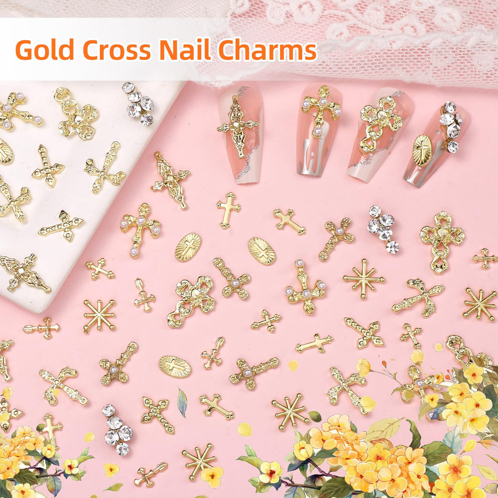 Tatiwoo nail art charms shown on natural nails for versatile styling.