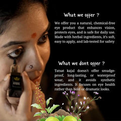 Tatsat Kajal con chakshushya hierbas, cuidado ocular nutritivo