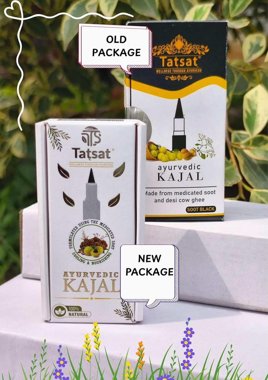 Tatsat Kajal hecho en Kerala, laboratorio de doctores ayurvédicos
