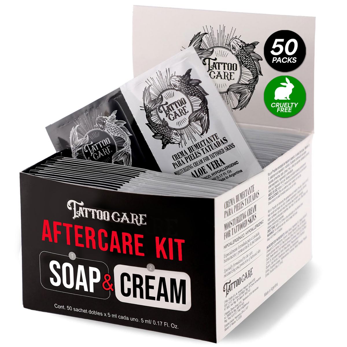 Tattoo Care tattoo aftercare kit cream pillow pack for gentle healing.