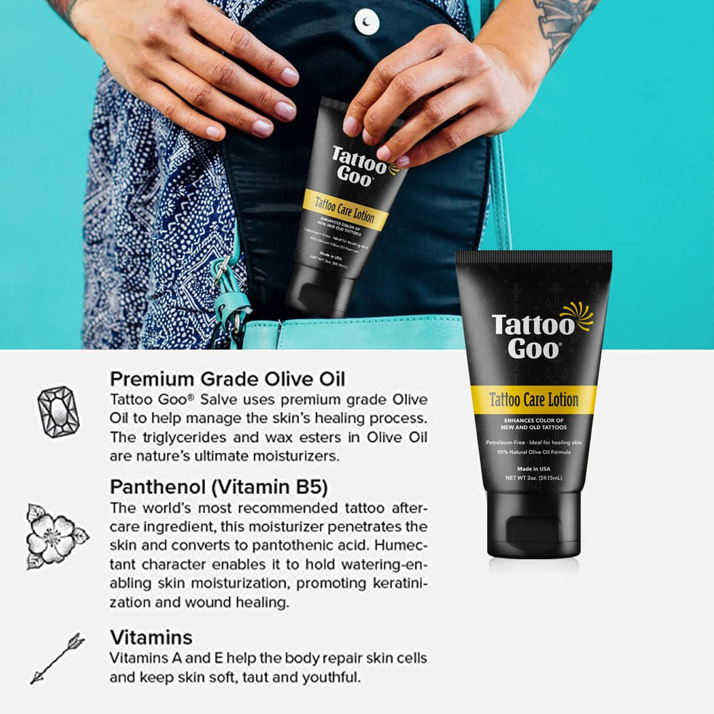 Tattoo Goo loción de cuidado para curación y bienestar de la piel