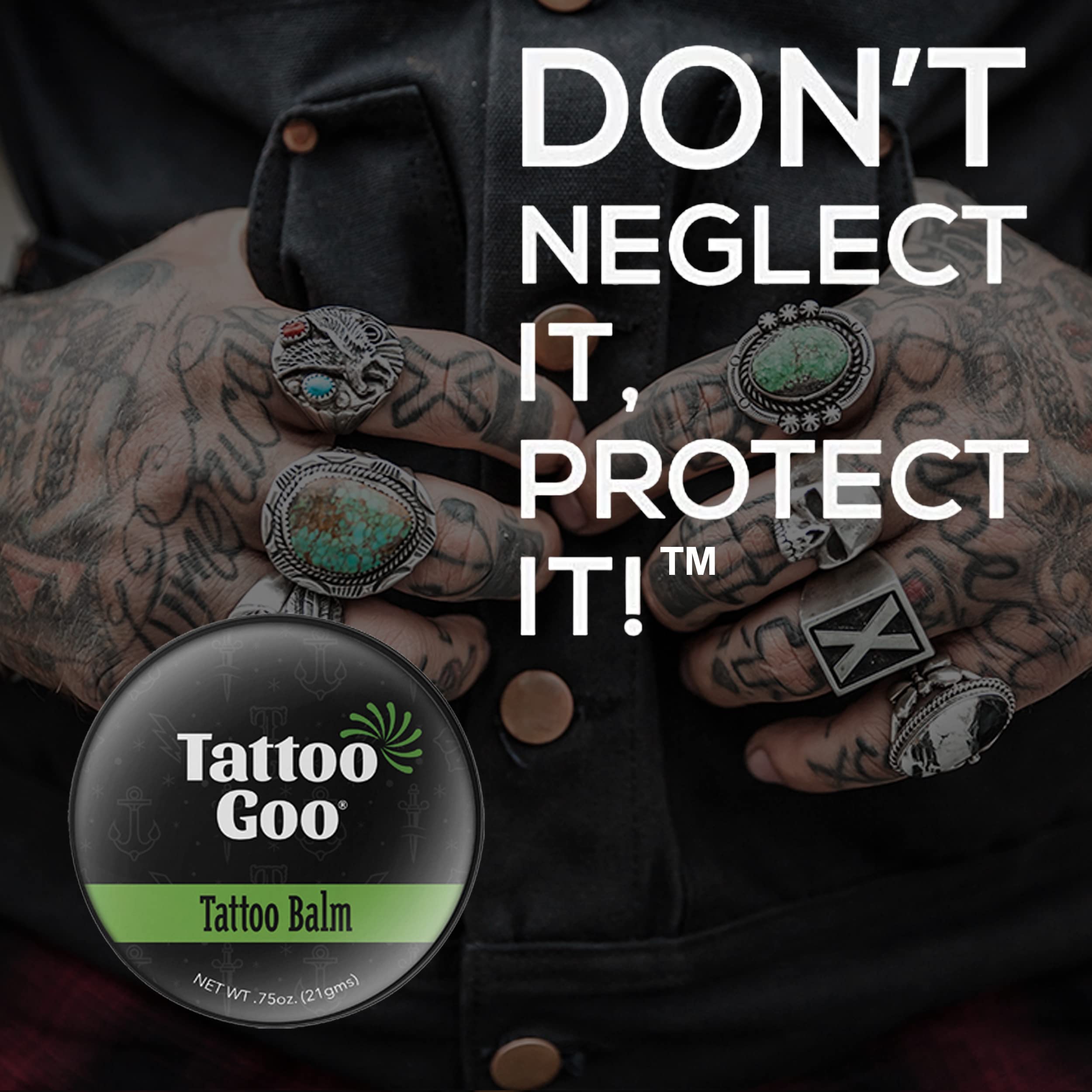 Tattoo Goo melts into the skin for fast, non-sticky absorption.