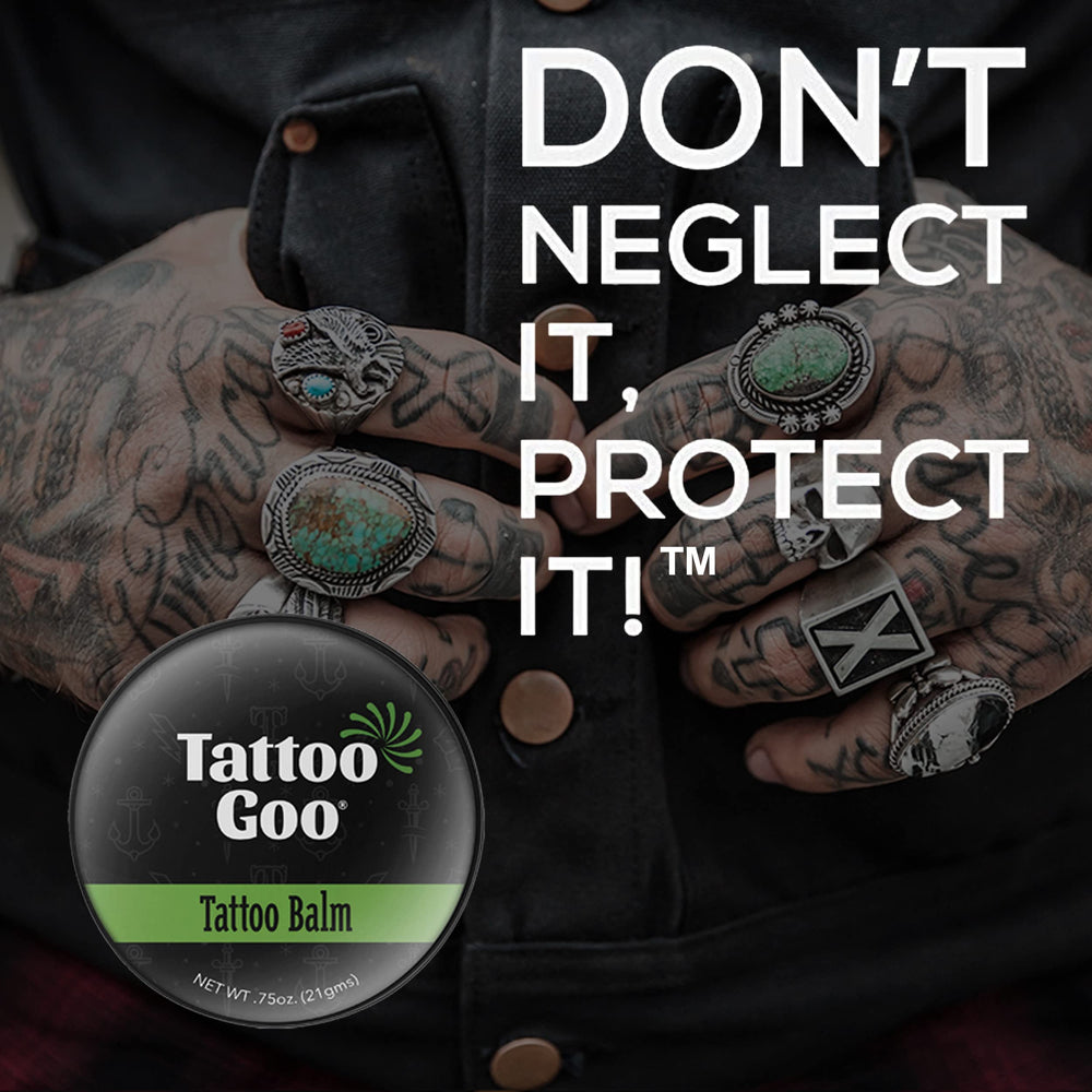 Tattoo Goo melts into the skin for fast, non-sticky absorption.