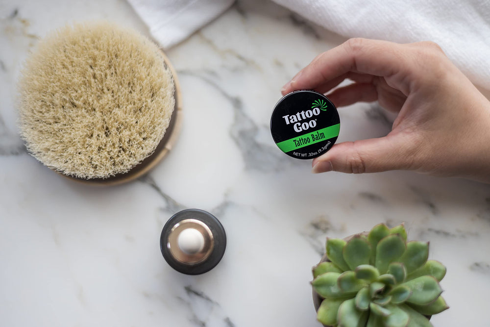 Tattoo Goo natural olive oil ingredients nourish tattoo skin