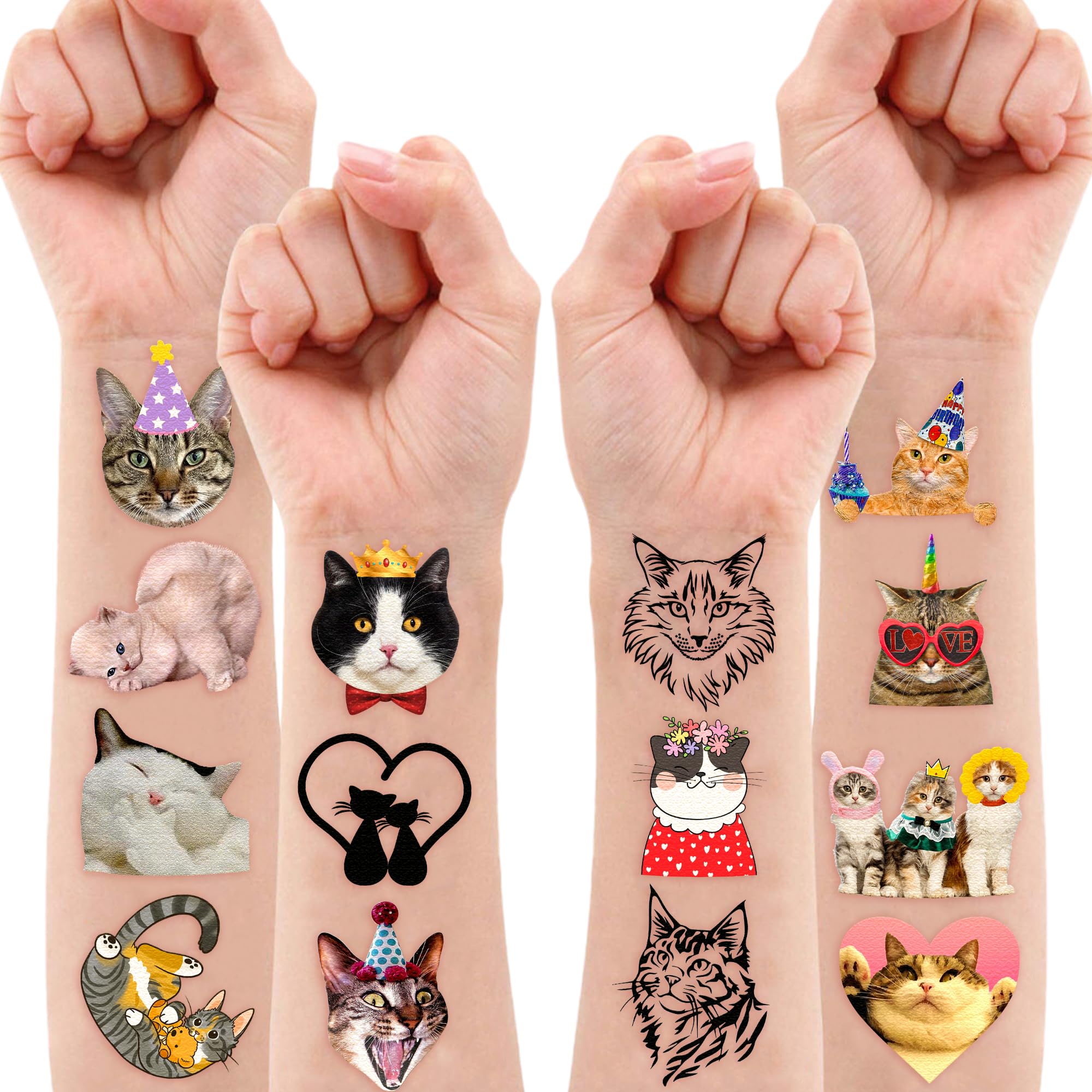 Tatuajes-gatos: ideales como regalos y recuerdos de fiesta.