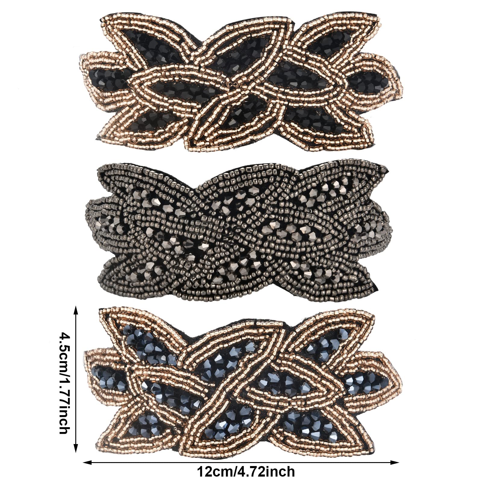 Diadema Tatuo, hoja dorada con cristal negro, complemento glam para celebraciones.