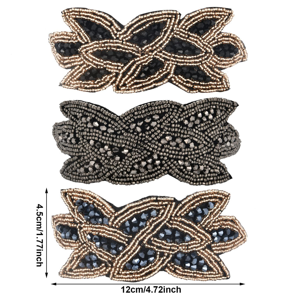 Diadema Tatuo, hoja dorada con cristal negro, complemento glam para celebraciones.