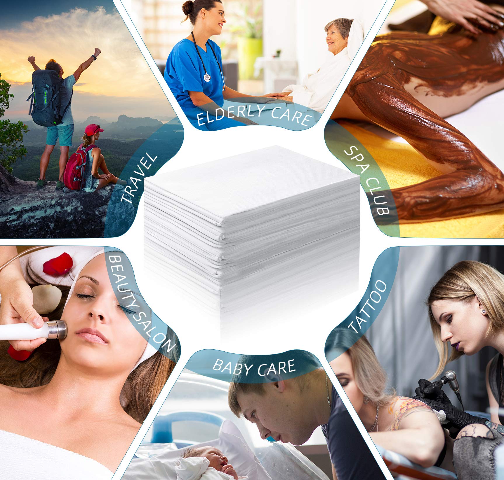 Tatuo disposable sheets fold easily for travel and storage