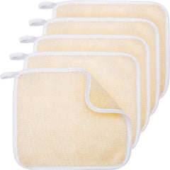 Tatuo exfoliating cloth rough-side for deeper cleansing and exfoliation.