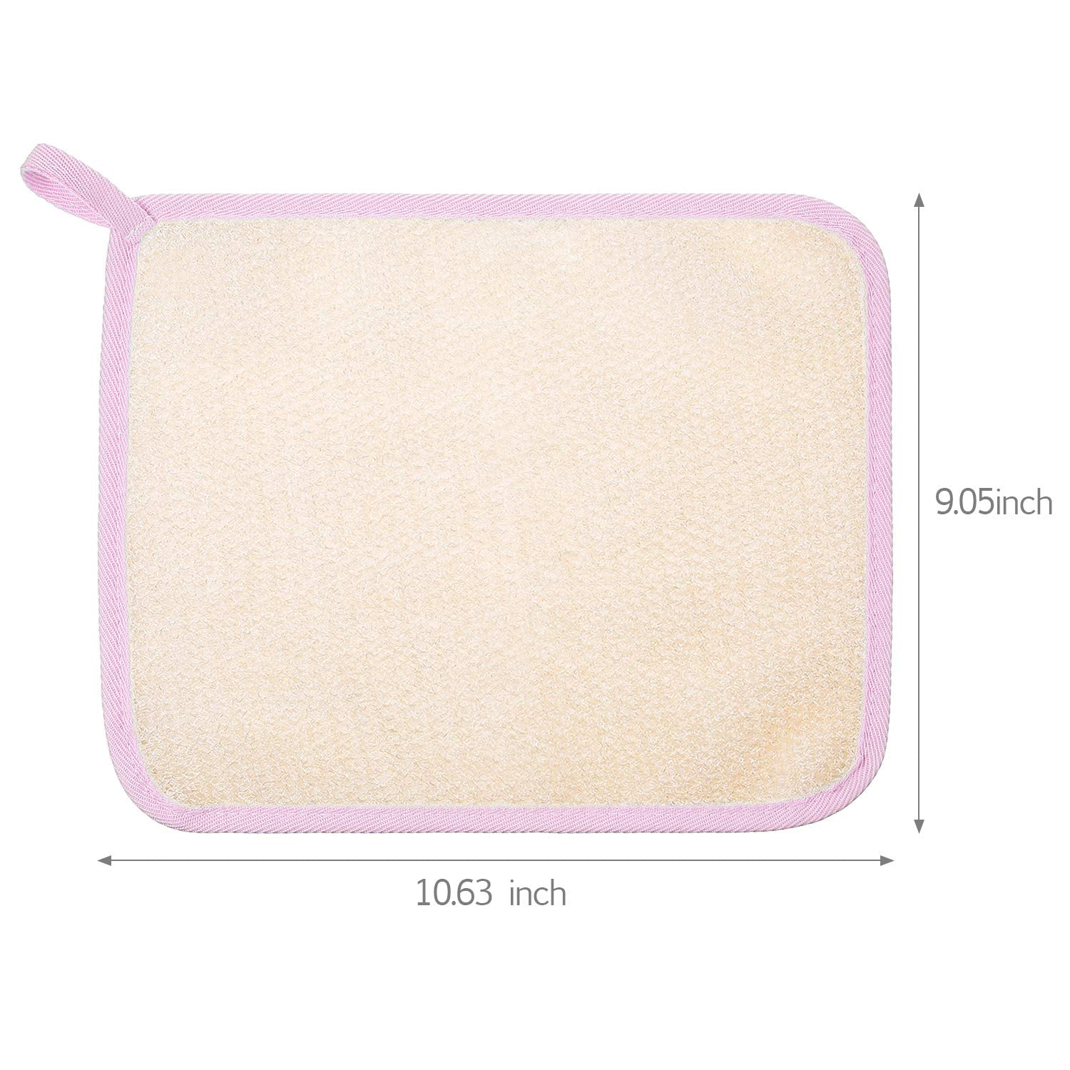 Tatuo exfoliating cloths close-up of rough and soft textures for thorough cleansing.