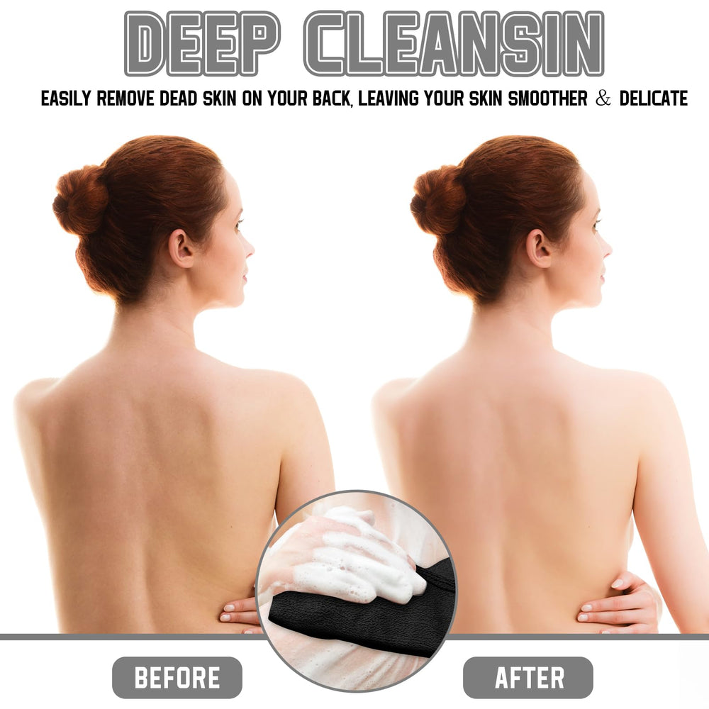 Tatuo four-piece exfoliating washcloth set for versatile home spa routines.