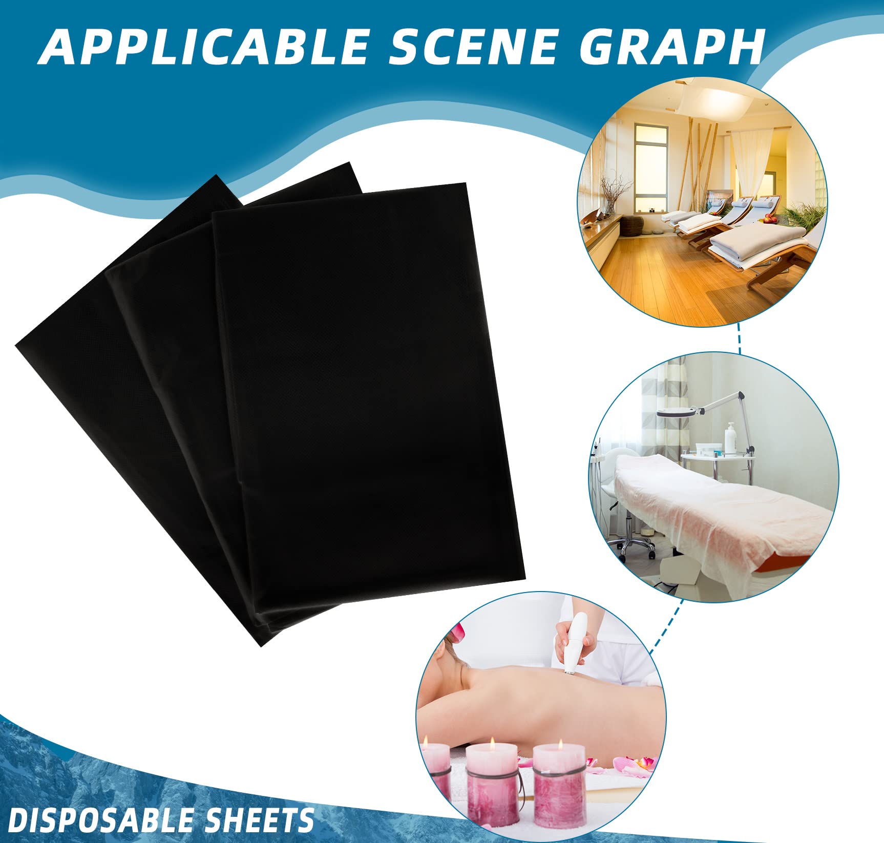 Tatuo hotel and beauty salon sheets promote hygienic prep for guests.