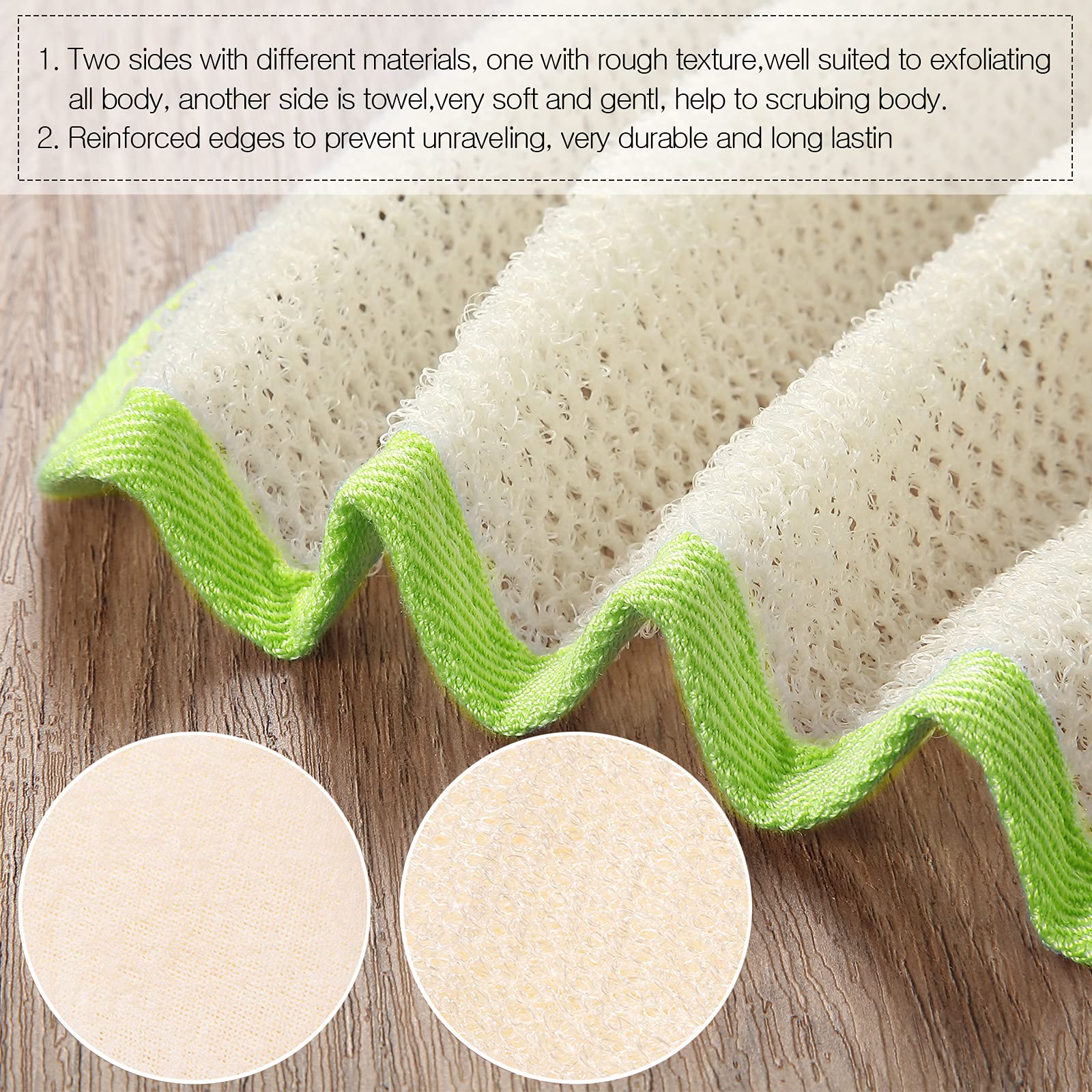 Tatuo paño exfoliante para cara y cuerpo, en naranja, promueve limpieza y renovación suave.