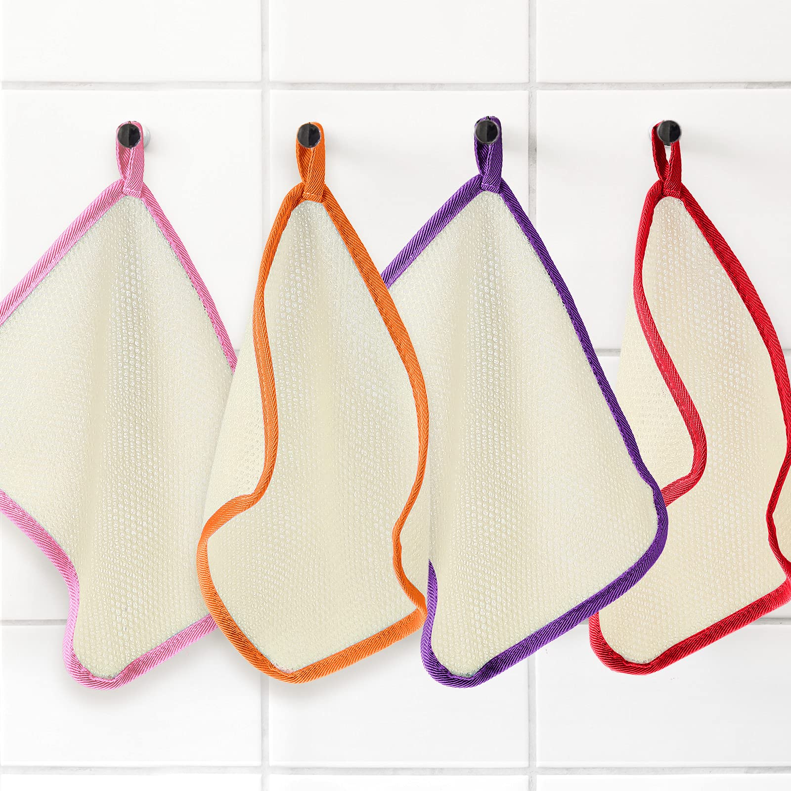 Tatuo paño exfoliante para uso diario, suave y resistente al lavado.